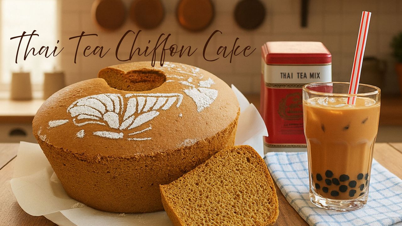 Thai Tea Chiffon Cake